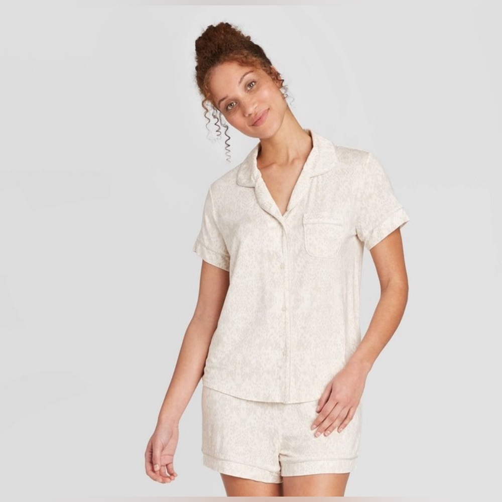 Target Stars Above Snakeskin printed pajama set